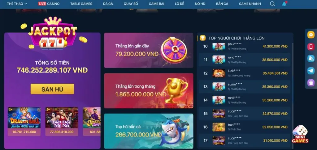 Đa dạng trò chơi hi79